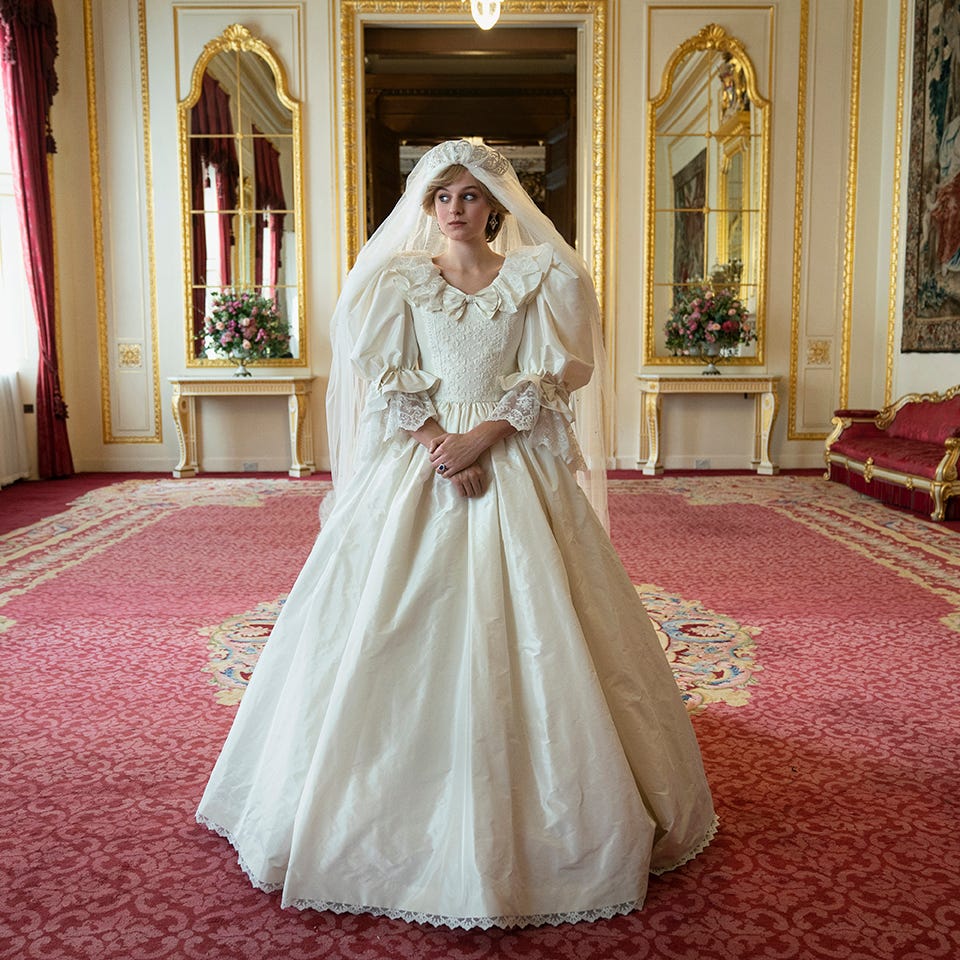 Princess Diana's Wedding Dress Was Recreated for The Crown