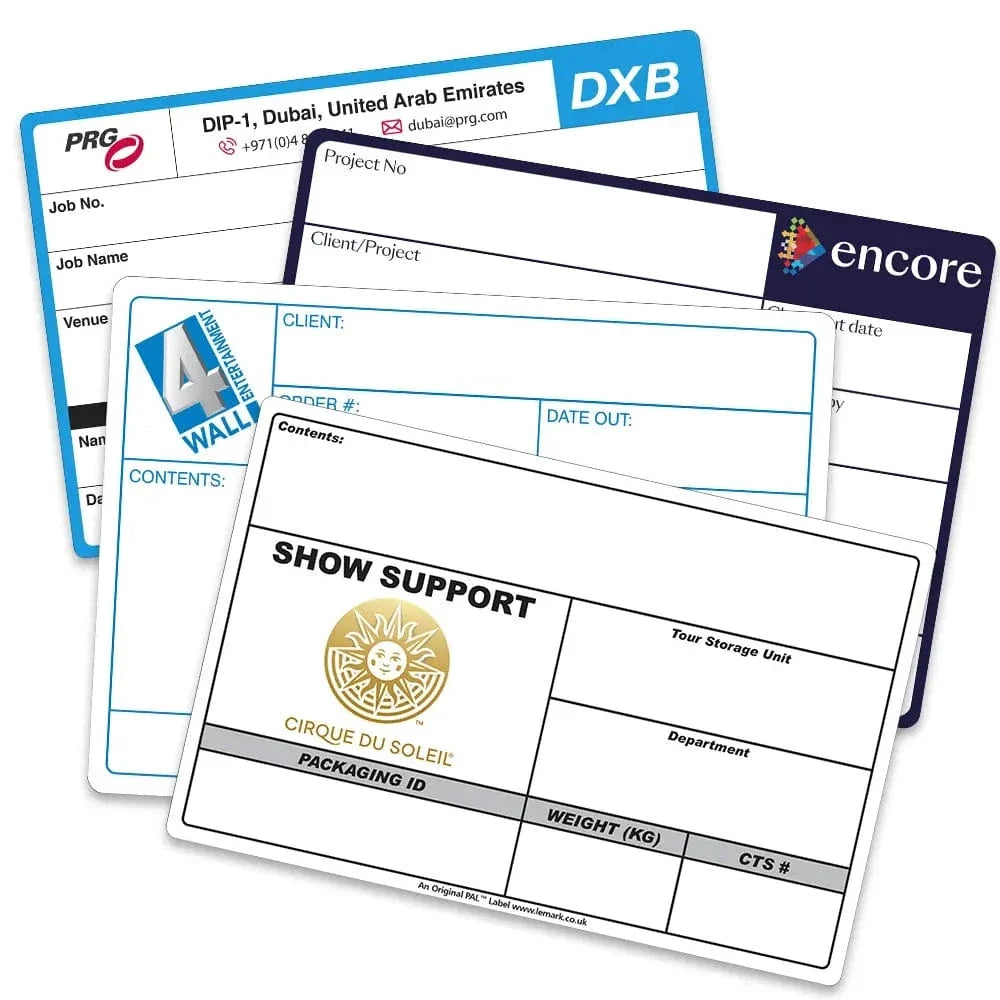 TourStock Flight Case Labels Custom Flight Case Labels (PAL Foam Backed) 210mm x 150mm TourStock