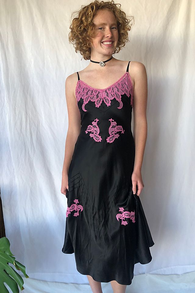 1990s Vintage Betsey Johnson Silk Bias Slip Dress Selected By Picky Jane