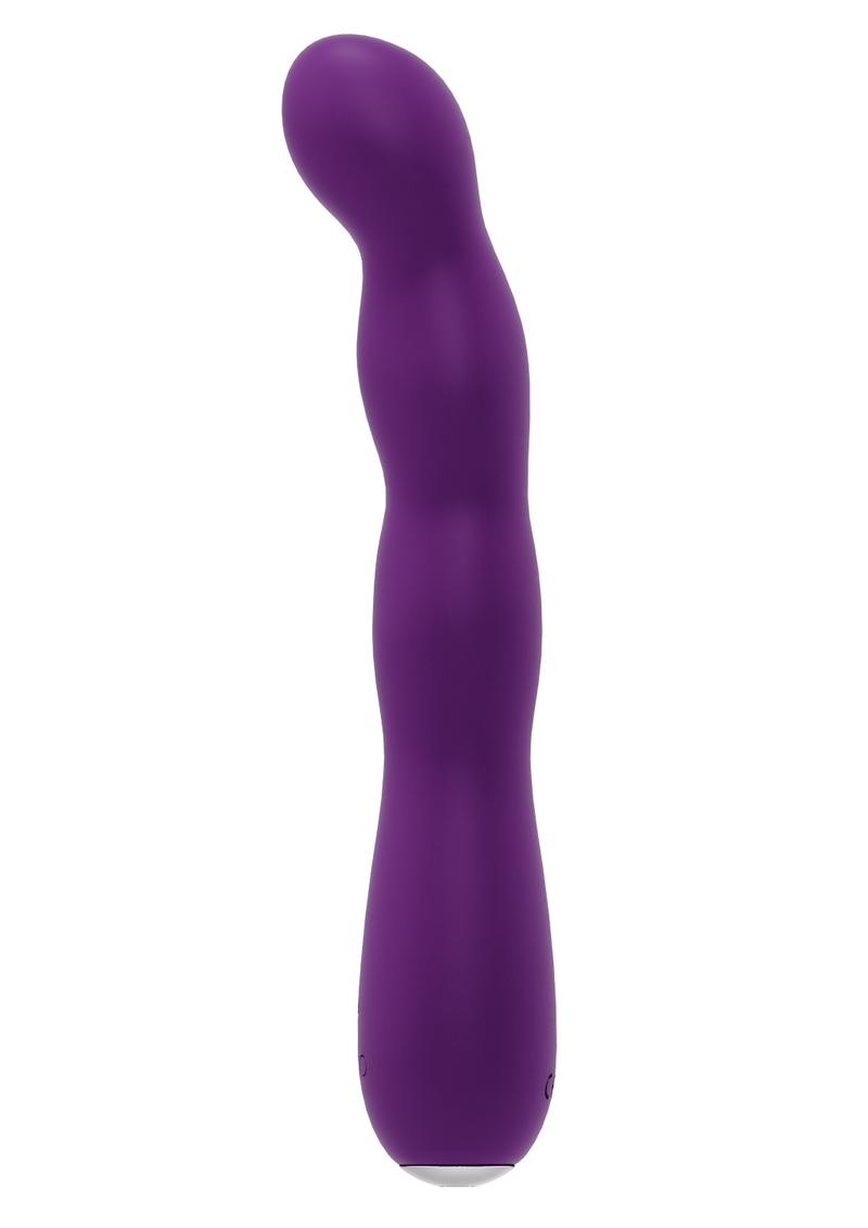 Vedo Quiver Plus Rechargeable Silicone Vibrator - Deep Purple/Purple