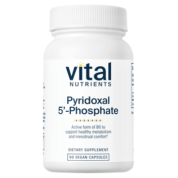 Vital Nutrients Pyridoxal - 5 - Phosphate 50mg with Active form of Vitamin B6 - Kallpay