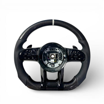 Volant Performance carbone Mercedes GLC X254 alcantara 2022-2026 - vue de face - Becquet Voiture